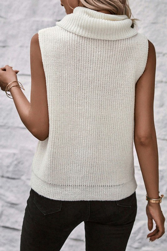 Sleeveless Cowl Knit