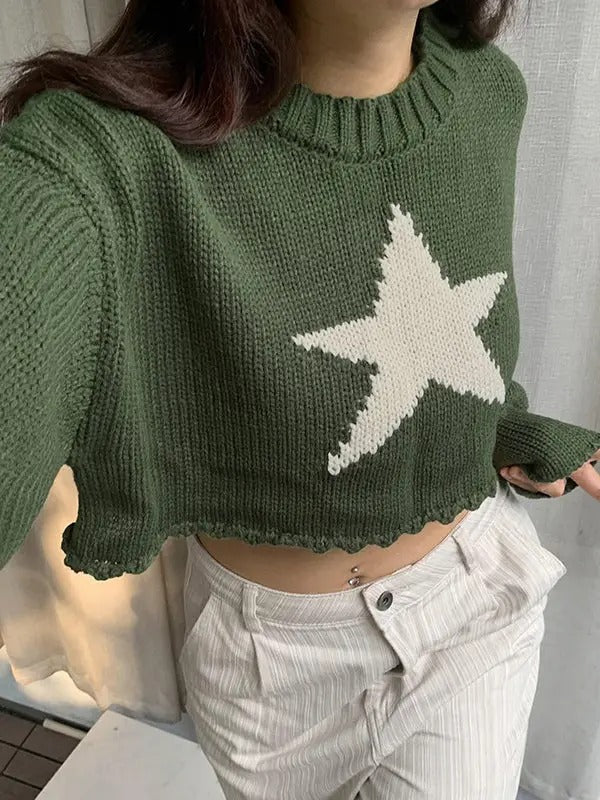 Woven Green Star