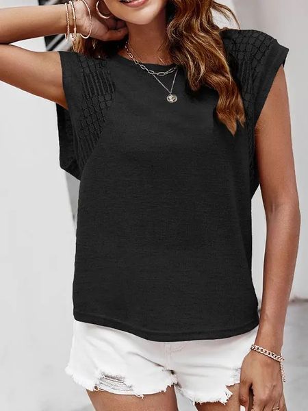 Lace Inset Sleeve Top