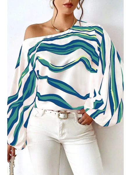 Silk Wave Off Shoulder