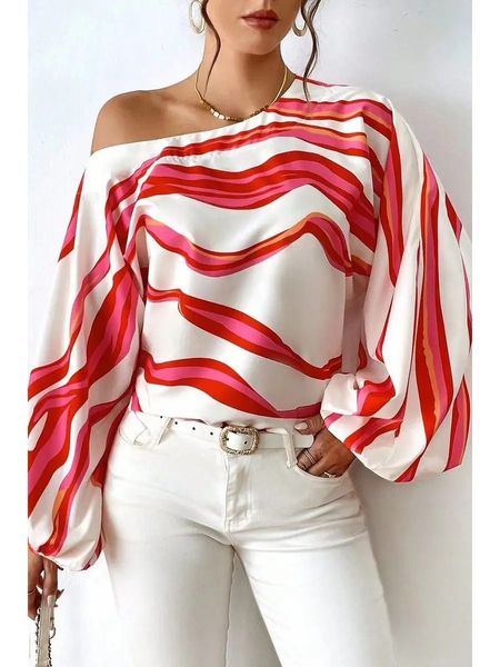 Silk Wave Off Shoulder