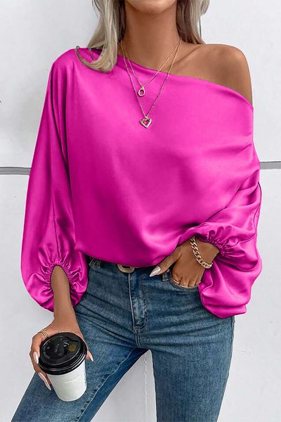 Silk Drape Flowy Top