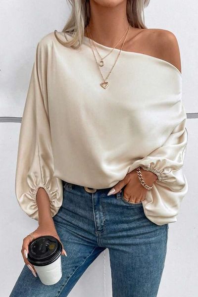 Silk Drape Flowy Top