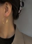 Matte Gold Hoops