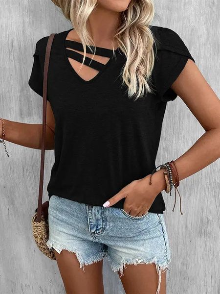 Cross Over Cap Sleeve Top