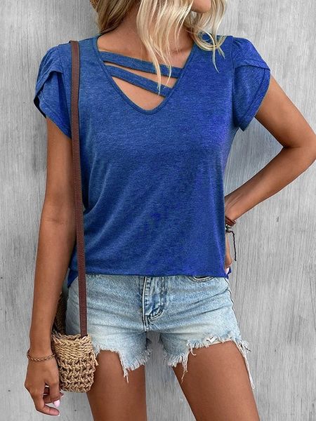 Cross Over Cap Sleeve Top