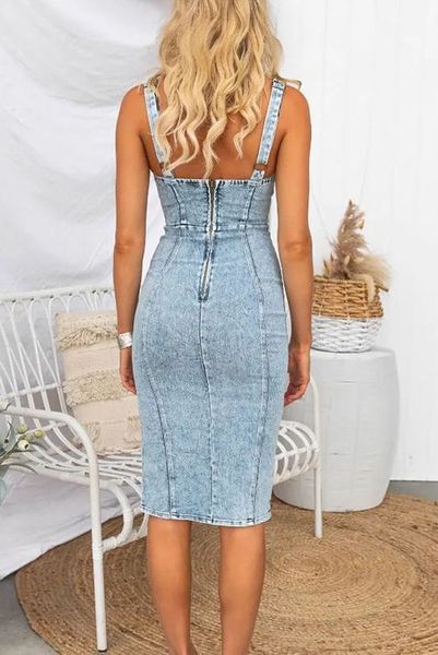 Stretch Denim Dress