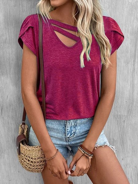 Cross Over Cap Sleeve Top