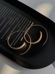 Matte Gold Hoops