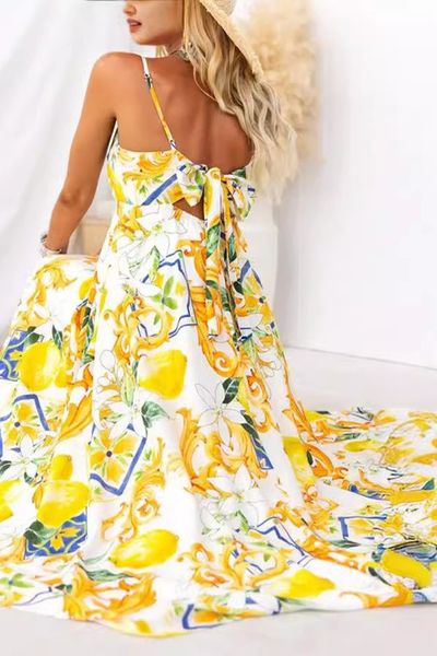 Citrus Floral Dress