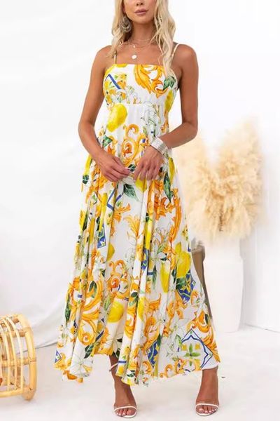 Citrus Floral Dress