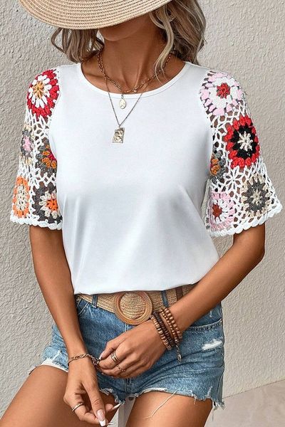 Crochet Sleeve Top