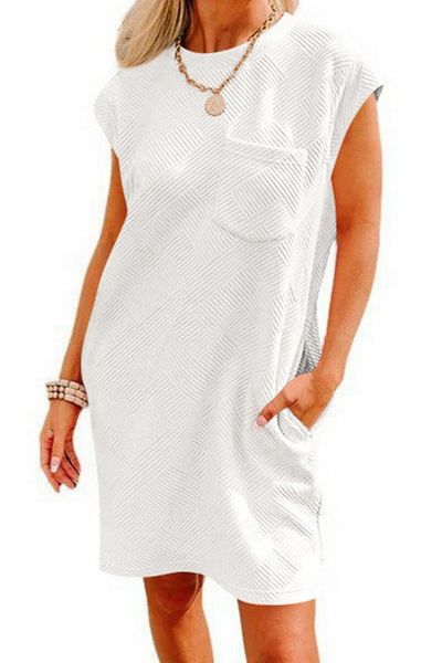 Textured T Shirt Dress