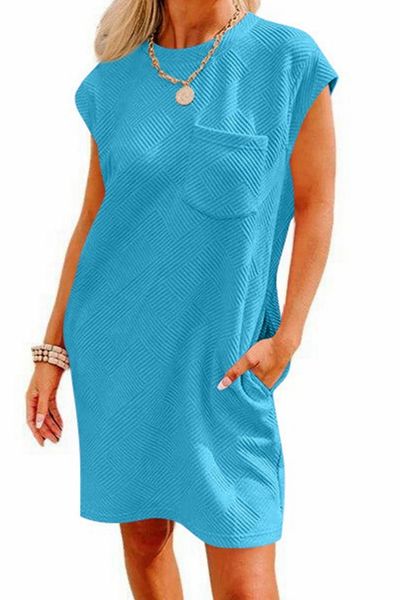 Textured T Shirt Dress