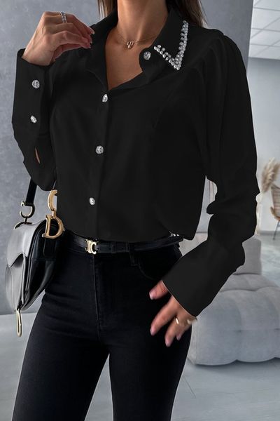 Embellished Collar Shirt