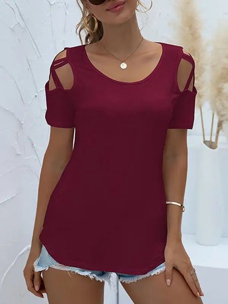 Double Strap Cutout Shoulder