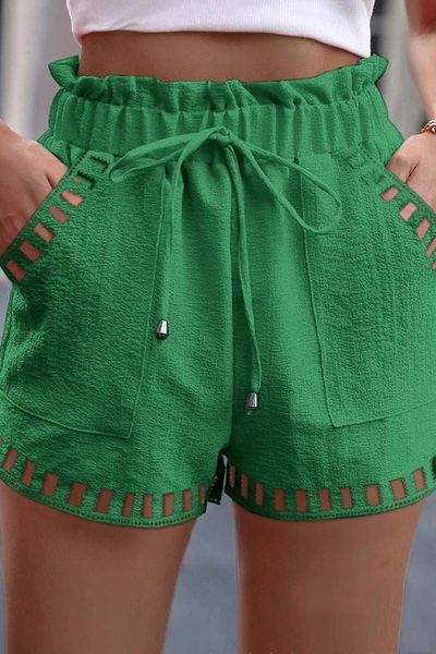 Open Weave Drawstring Short