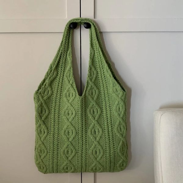 Cable Knit Tote