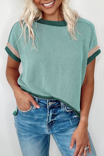 Colorful Rib Tee