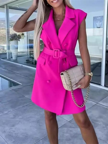 Belted Vest Dress