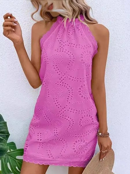 Halter Eyelet Dress