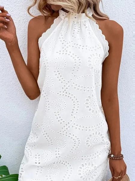 Halter Eyelet Dress