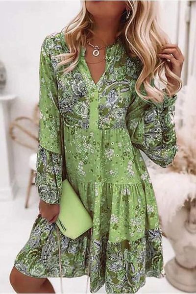 Tunic Mixed Paisley Dress