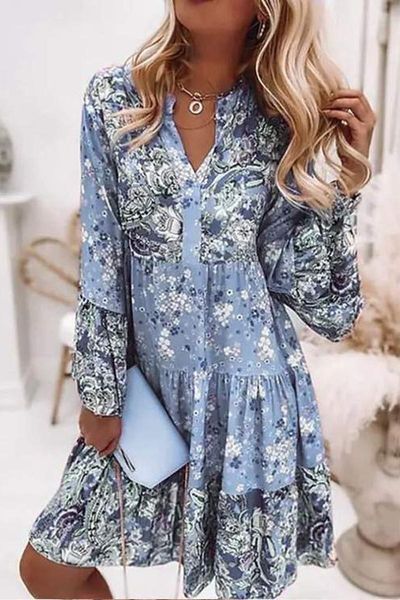 Tunic Mixed Paisley Dress