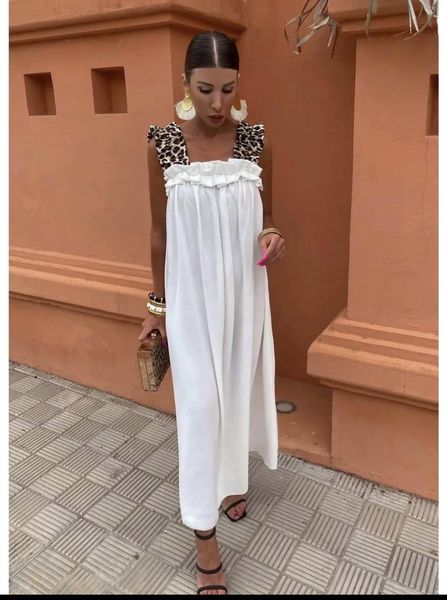 Leopard Strap Maxi