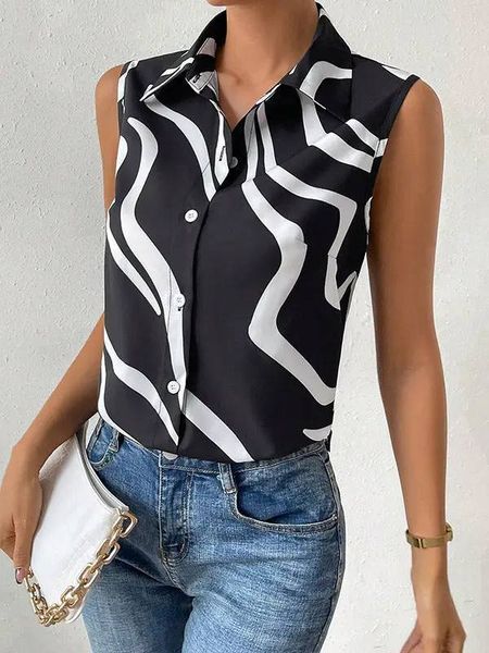 Sleeveless Swirl Top