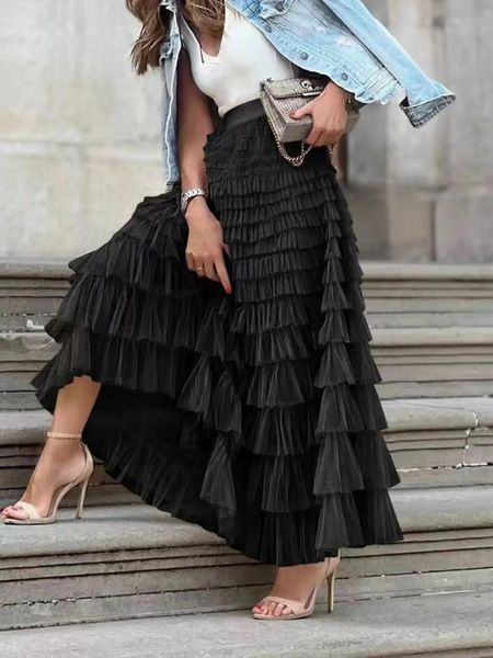 Layered Tulle Skirt