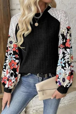 Mixed Print Long Sleeve