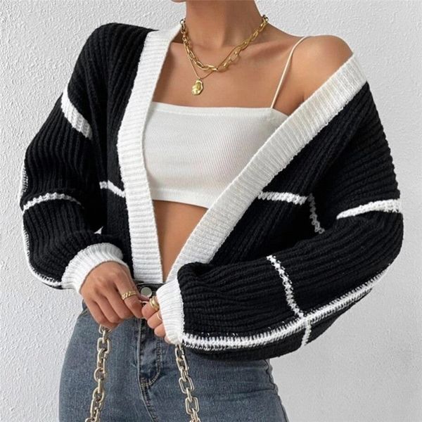 New Ribbed Crop Cardi