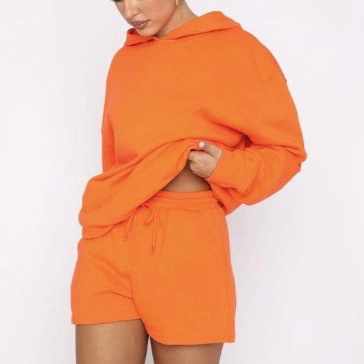 2 Piece Hoodie Short Set