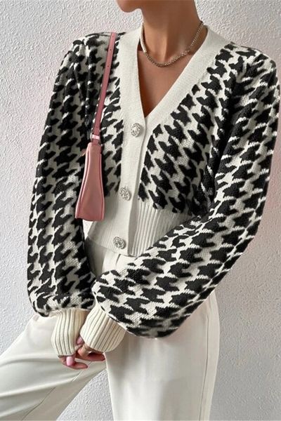 Silver Button Cardi