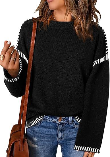 Inset Stripe Sweater