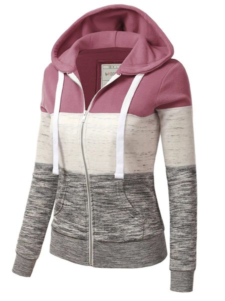 Light Colorblock Zip Up