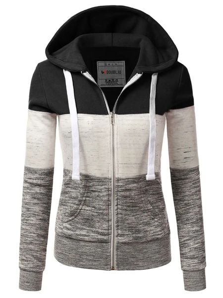 Light Colorblock Zip Up