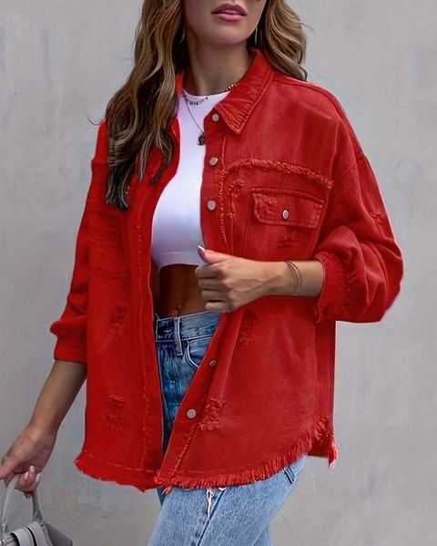 Colored Denim Jacket