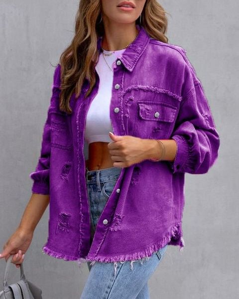 Colored Denim Jacket