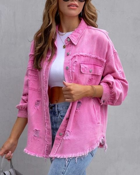 Colored Denim Jacket