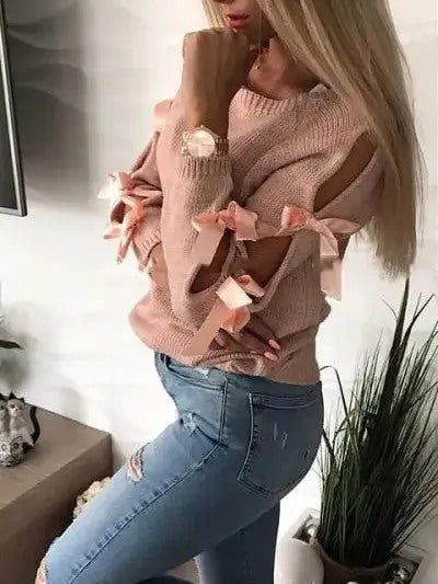 Triple Bow Tie Sweater