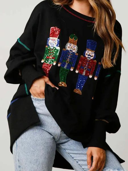 Sequin Nutcracker Sweater