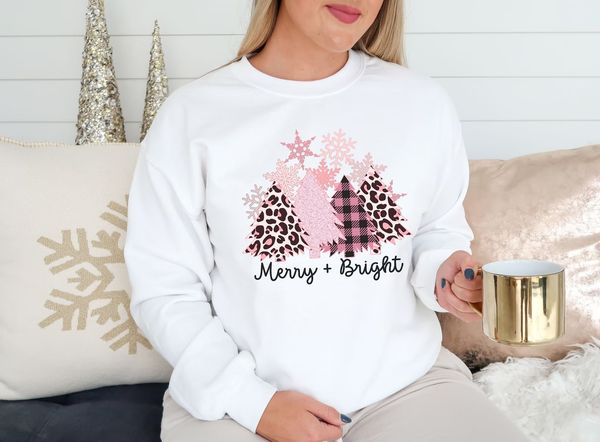 Pink Merry Bright Sweatshirt